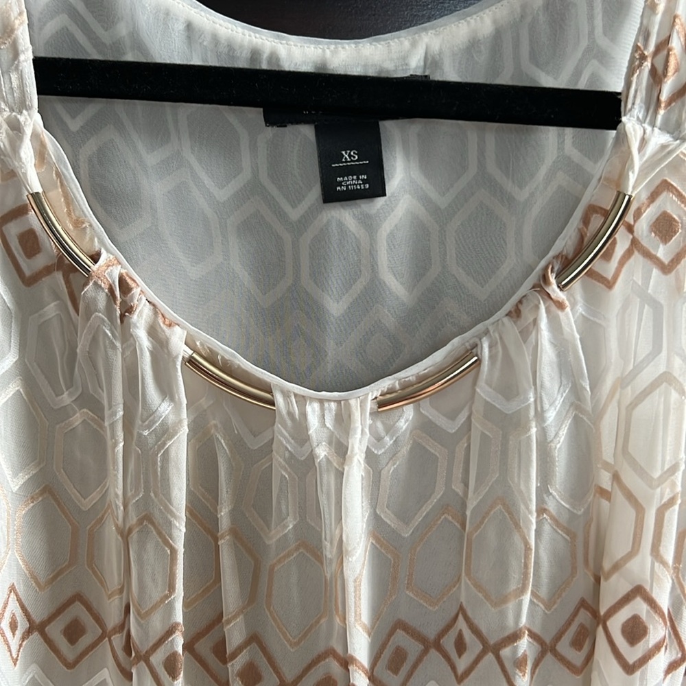 White House Black Market Sleeveless Blouse